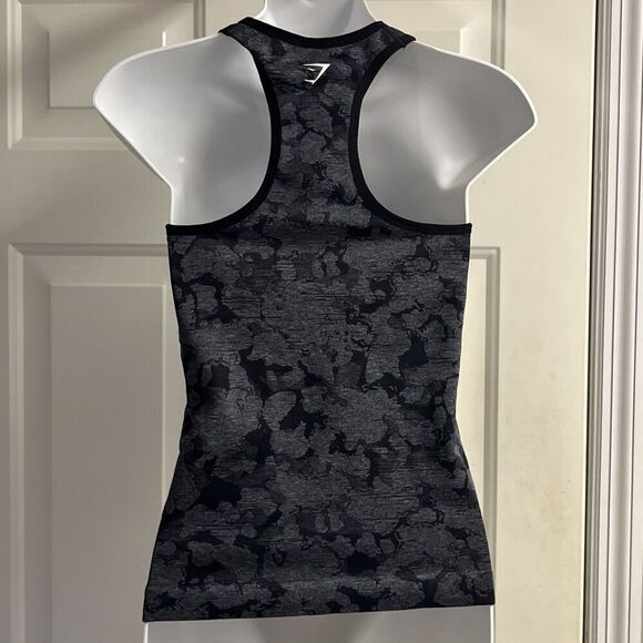 Gymshark Adapt Black Camo Seamless Tank Women’s Razorback- Small - Picture 8 of 11